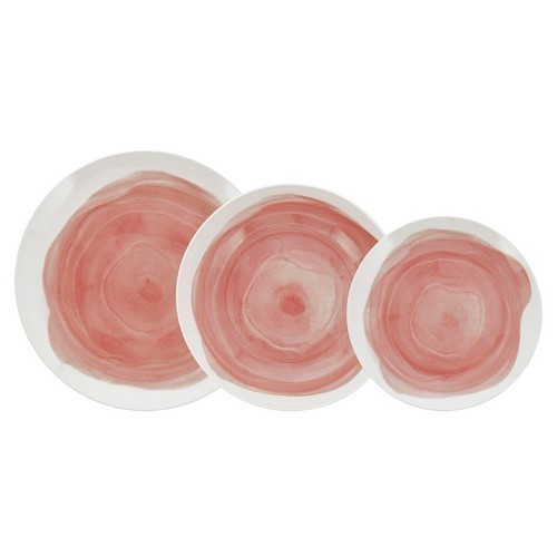 VAJILLA BIDASOA ETHEREA ROSA 18 PIEZAS